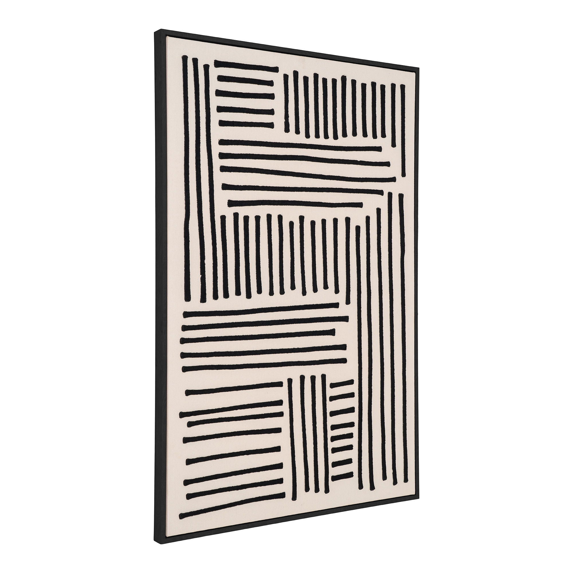 Lipari – Leinwandbild, schwarz/beige, 60×90 cm